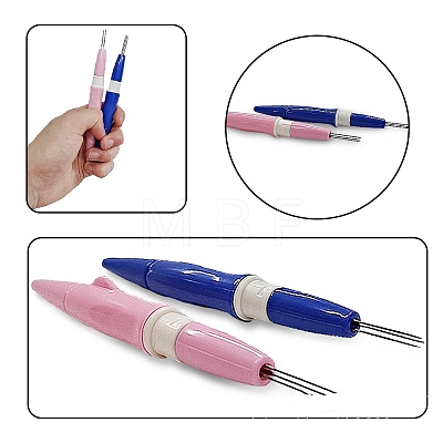 Felting Needles Tool with 3Pcs Needle DOLL-PW0006-058A-1