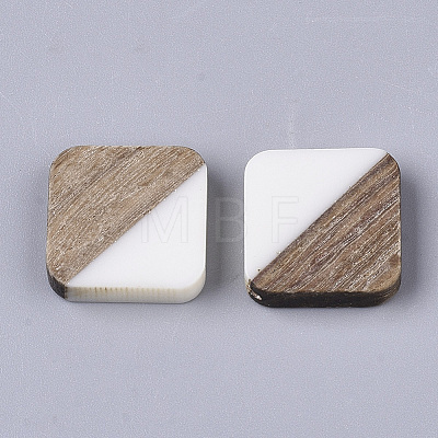 Resin & Walnut Wood Cabochons LS-RESI-S358-A-90G-1