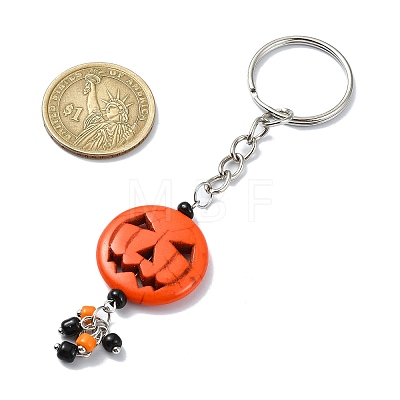 Alloy and Resin Pendant Keychain KEYC-JKC00893-1