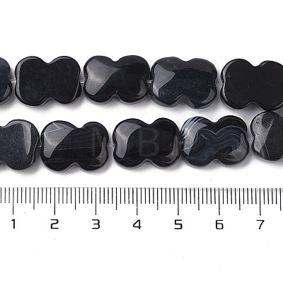 Natural Black Agate Beads Strands G-K359-D05-01-1