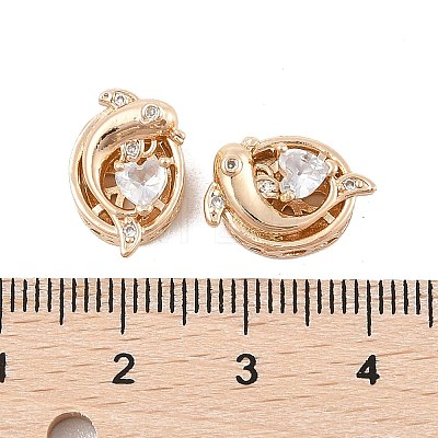 Rack Plating Brass Micro Pave Cubic Zirconia Beads KK-F879-01G-02-1