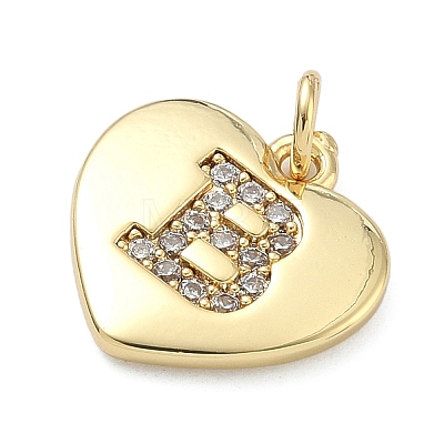 Brass Micro Pave Clear Cubic Zirconia Pendants KK-D229-01G-02-1