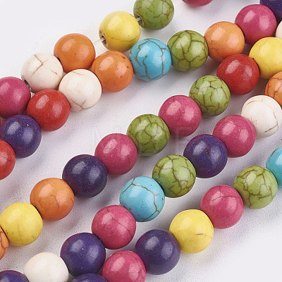 Synthetic Turquoise Beads Strands LS-TURQ-D039-M-1