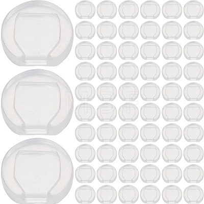 SOFPLATE 120Pcs Comfort Silicone Earring Pads KY-SP0001-04-1