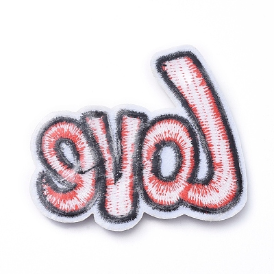 Computerized Embroidery Cloth Iron on/Sew on Patches X-DIY-E025-F11-1