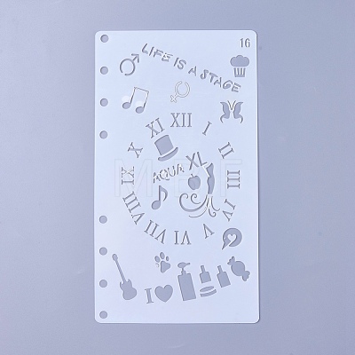 Plastic Drawing Painting Stencils Templates DIY-WH0143-18L-1