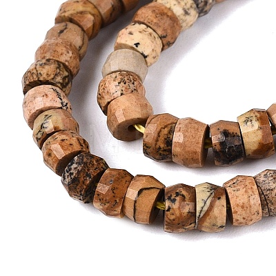 Natural Picture Jasper Beads Strands LS-G-Q606-46A-14-1