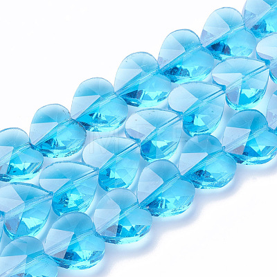 Transparent Glass Beads GLAA-Q066-14mm-A10-1