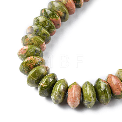 Natural Unakite Beads Strands G-F743-05L-1