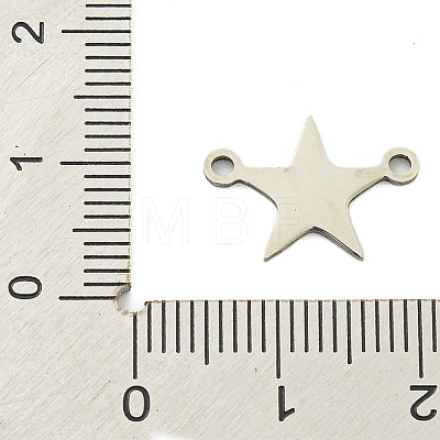 Non-Tarnish 201 Stainless Steel Connector Charms STAS-M015-19P-1