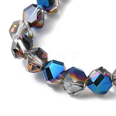 Transparent Electroplate Glass Beads Strands EGLA-I017-04-HP01-1