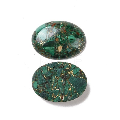 Natural Malachite Cabochons G-E464-42S-1