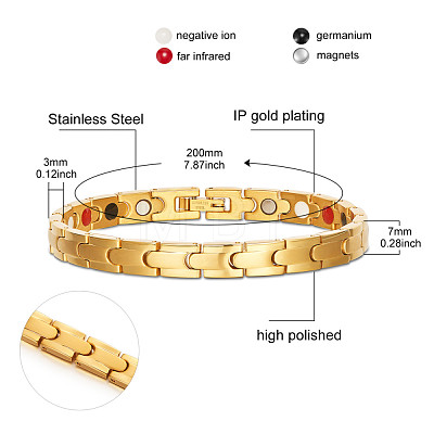 SHEGRACE Stainless Steel Watch Band Bracelets JB647B-1