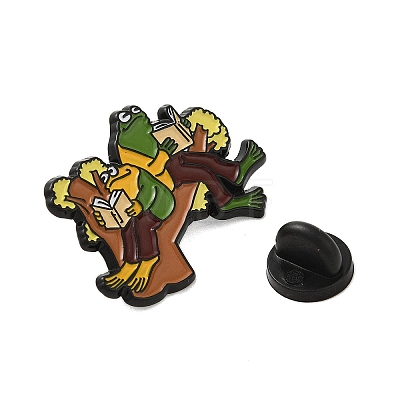 Cartoon Frog Zinc Alloy Brooches JEWB-O014-03E-1