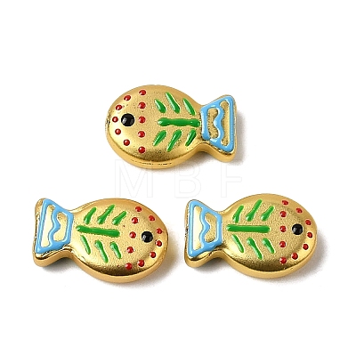 Baking Paint Glass Enamel Beads GLAA-B035-01B-1