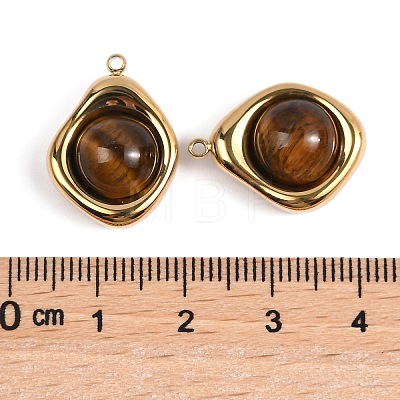 Natural Tiger Eye Pendants STAS-L022-487G-02-1