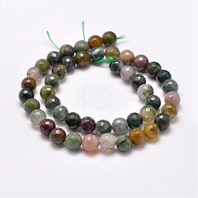 Natural Indian Agate Beads Strands G-F349-02-10mm-1