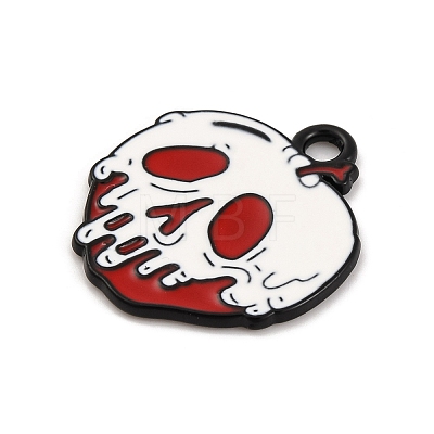 Halloween Theme Alloy Enamel Pendants ENAM-N056-225B-EB-1