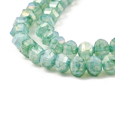Imitation Jade Glass Beads Strands GLAA-P058-03A-03-1