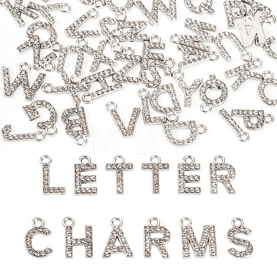 2 Sets Alloy Rhinestone Charms ENAM-TA0008-99P-1