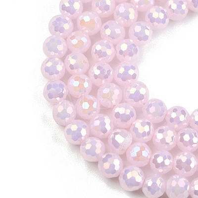 Electroplate Glass Beads Strands EGLA-B013-01A-AB06-1
