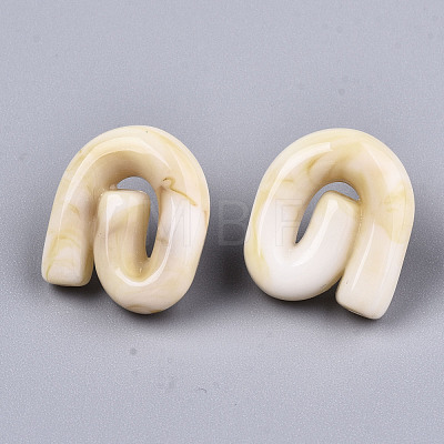 Opaque Resin Stud Earrings X-EJEW-T012-01-A04-1