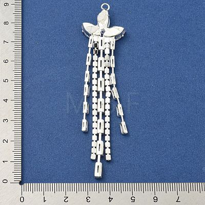 Brass Rhinestone Pendants KK-I715-13S-01-1