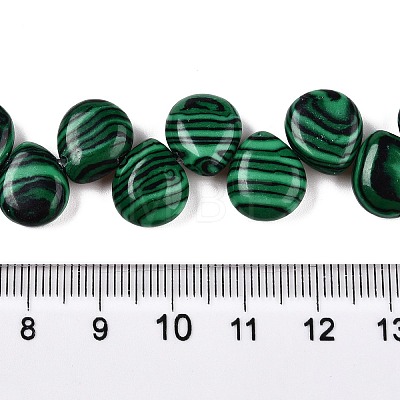 Synthetic Malachite Beads Strands G-T138-119-1