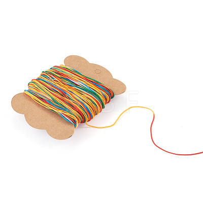50M Gradient Color Waxed Polyester Cords YC-TADJ0001-04E-1