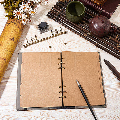 6-Ring Alloy Loose Leaf Book Binder Hinged Rings FIND-WH20042-61B-1