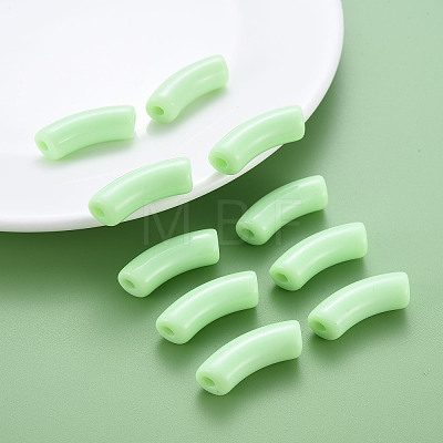 Opaque Acrylic Beads X-MACR-S372-001B-S028-1