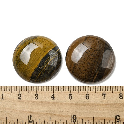 Natural Tiger Iron Cabochons G-C115-02B-34-1