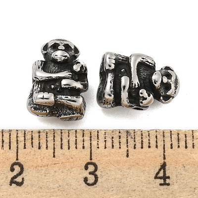 Animal 304 Stainless Steel Beads STAS-E214-11AS-09-1