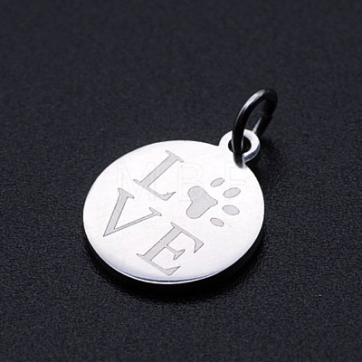 201 Stainless Steel Pet Charms STAS-T049-T677-1-1