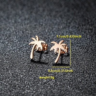 201 Stainless Steel Stud Earrings FS-WGB18B1-31-1