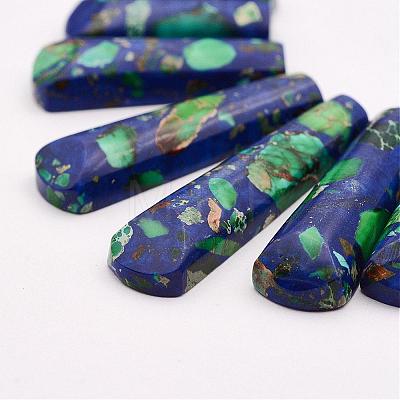 Regalite and Lapis Lazuli Beads Strands G-P298-E01-1