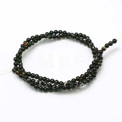 Natural Agate Bead Strands G-A130-3mm-K01-1