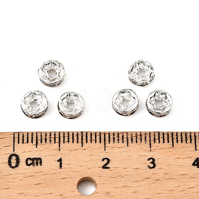 Brass Grade A Rhinestone Spacer Beads RSB036NF-05-1