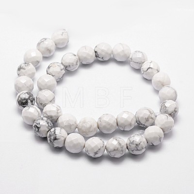 Natural Howlite Beads Strands G-D840-44-10mm-1