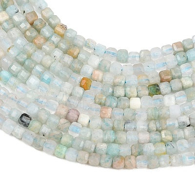 Natural Flower Amazonite Beads Strands G-RM250104-D1-1