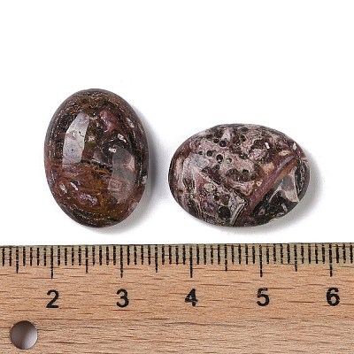 Natural Leopard Skin Jasper Cabochons G-B080-01A-10-1