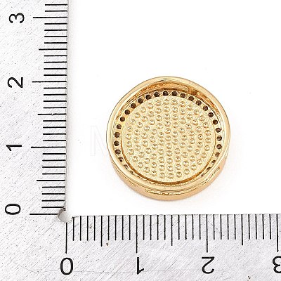 Brass Micro Pave Cubic Zirconia with Enamel Beads KK-L275-61G-01-1