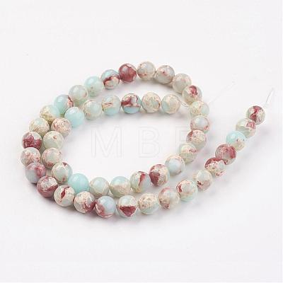 Synthetic Shoushan Stone Beads Strands G-N0311-01C-10mm-1