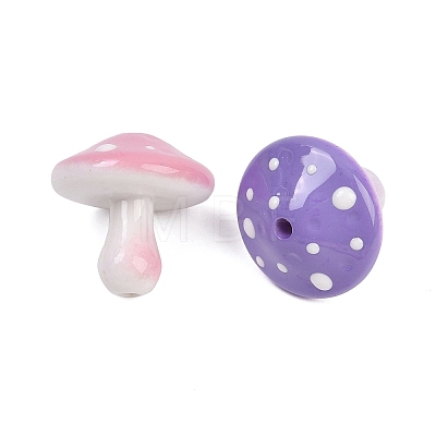Opaque Acrylic Beads MACR-C036-02-1