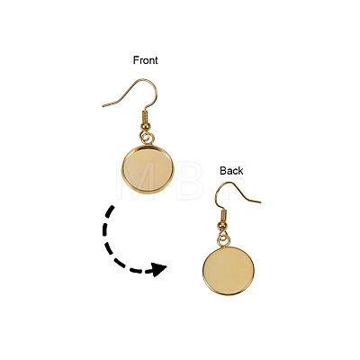 Brass Earring Hooks KK-PH0034-06-1