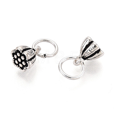 925 Sterling Silver Seedpod of The Lotus Charms STER-T009-02AS-1