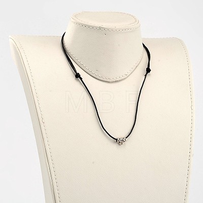 Adjustable Cowhide Leather Cord Pendant Necklaces NJEW-JN01487-1