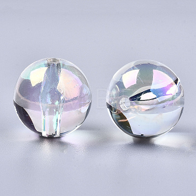 Transparent Acrylic Beads X-PACR-N010-002B-01-1