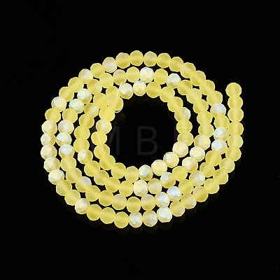 Transparent Glass Beads Strands EGLA-A044-T4mm-MB29-1