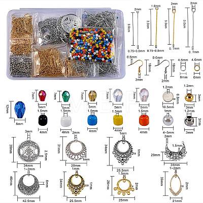 DIY Chandelier Earring Making Kits DIY-SZ0007-78-1